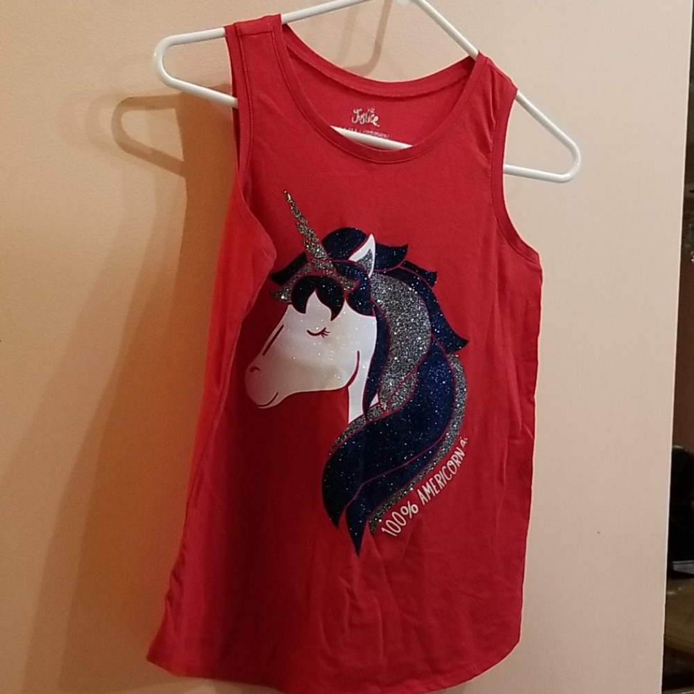 2for$16 Girls sleeveles t-shirt Red 14